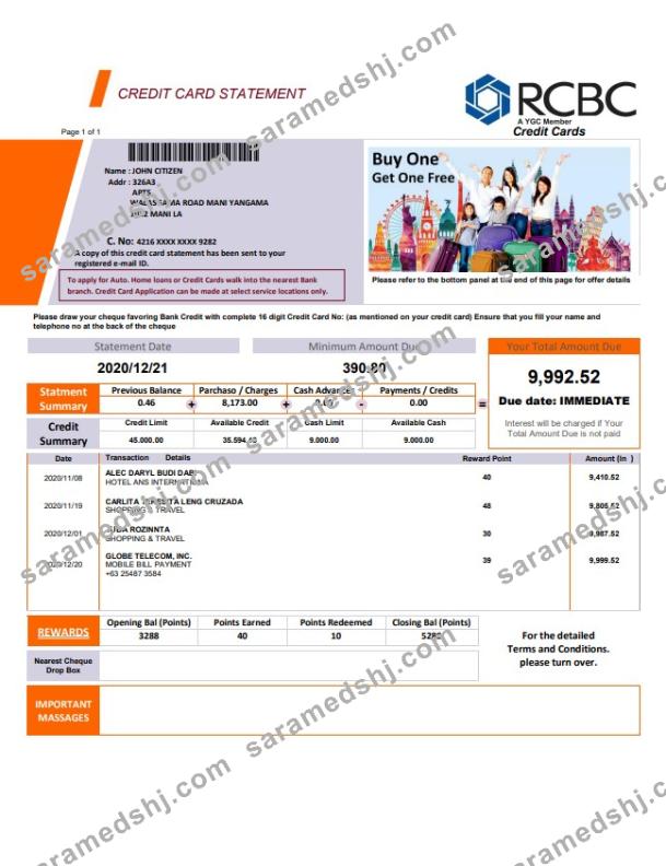 Philippines Rizal Commercial Banking Corporation (RCBC) bank st word